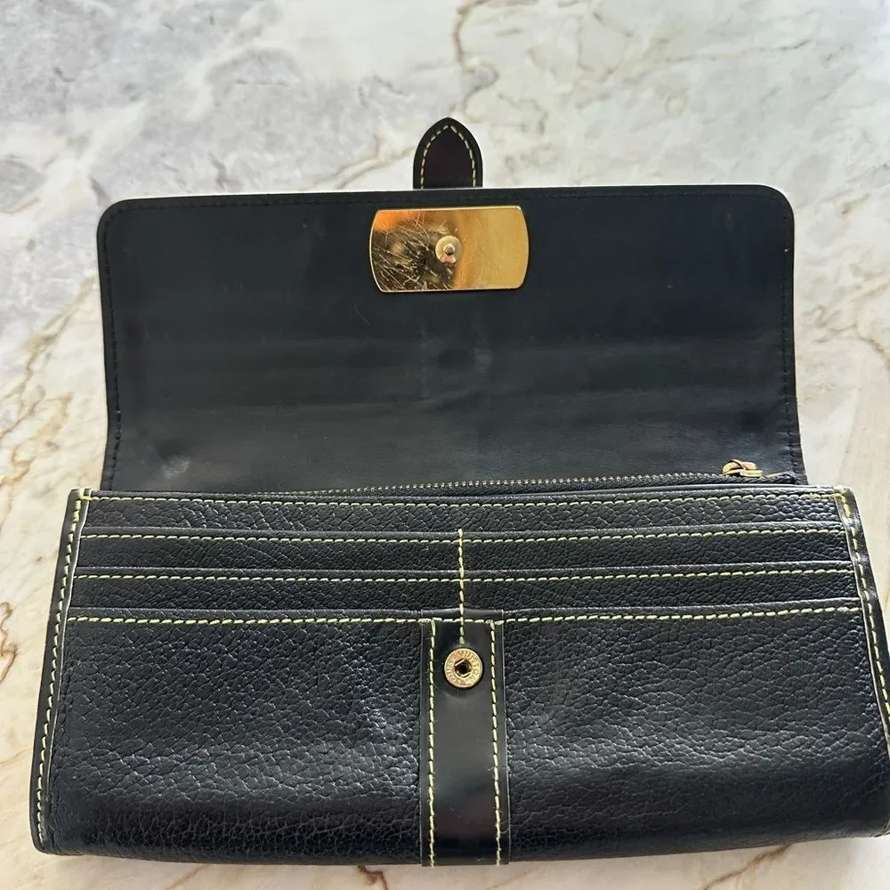 Louis Vuitton Suhali Le Favori Black Leather Wallet